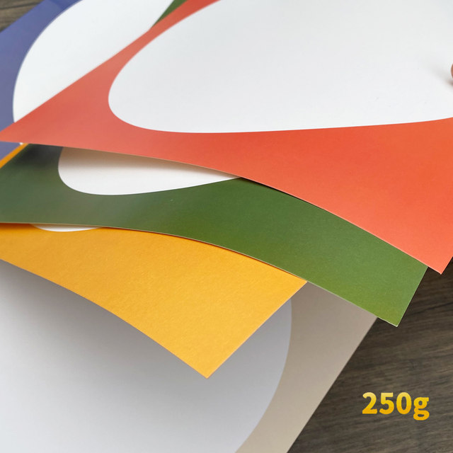 Foreign inner color card paper children's art painting paper frame lens ...