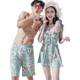 2025 new couple swimsuits for women's one-piece dresses, small breasts gathered to make you look slim and sexy swimsuits for men's beach trousers swimsuits