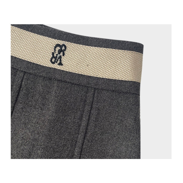Irregular pleated skirt 2025 autumn and winter new versatile light luxury mid-length skirt casual temperament skirt
