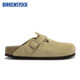 BIRKENSTOCK Birkenstein imported new products for men and women cowhide suede Boston bag-toe slippers