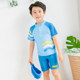 Children's swimsuits, girls split skirts, small and medium-sized children's baby swimsuits, girls, boys, sun protection and quick-drying swimming trunks set