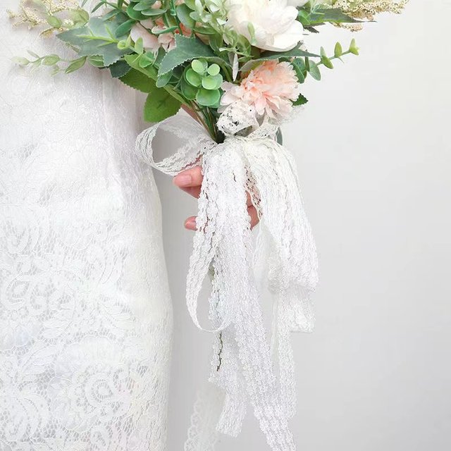 3cm hollow lace ribbon lace baking decorative ribbon satin DIY bouquet cake decorative embellishment ribbon
