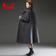 Double -sided cashmere coat length 2024 Winter tall person thickened split middle -aged elderly mother pretending wool woolen jacket
