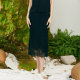 TALASA design embroidered skirt 2025 spring and summer new lace splicing retro elegant slim pencil skirt