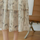 The same silk cotton printed skirt in TALASA mall 2025 spring and summer new high-waisted versatile slim cake skirt
