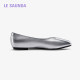 [Suffuri] Lylesdan Outlet Sale Commuter Square Head Light Mouth Stick Flat Sole Single Shoes Women 5T02101
