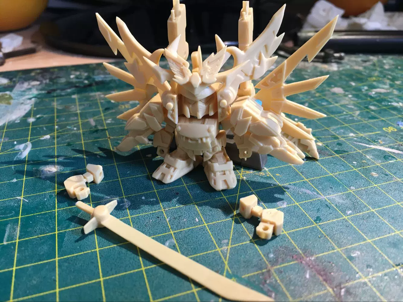 原创高达扭蛋gk翻件bb战士烈火大将军武化舞可武者烈传