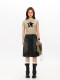 BLACKBB/American retro old denim skirt for women loose slim A-line skirt design niche short skirt