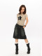 BLACKBB/American retro old denim skirt for women loose slim A-line skirt design niche short skirt