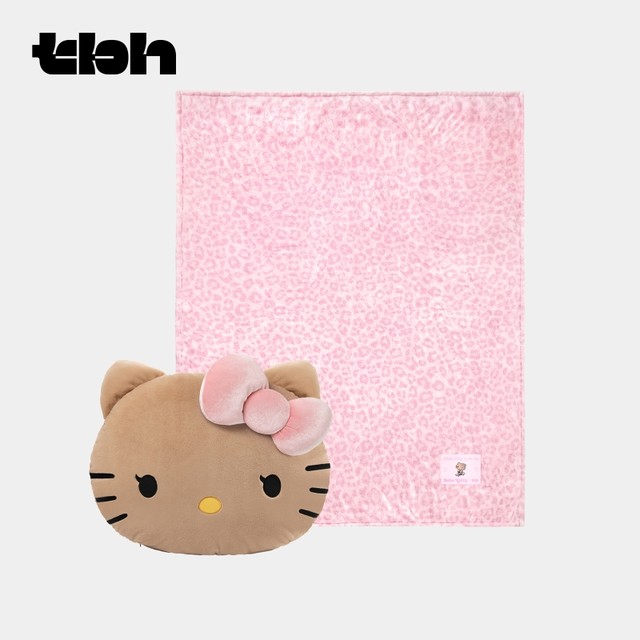 tbh Brutalist Home Sanrio Hello Kitty Two-in-One Flannel Blanket Pillow Car Pillow Blanket