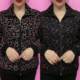 Autumn Internet celebrity new style warm long-sleeved floral zipper for middle-aged and elderly people, loose large size casual mother's wear, fashionable and versatile