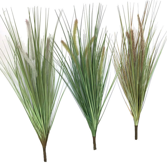 Simulated flower setaria, dried flowers, reeds, rice, natural wheat ears, bunch shooting props, home decoration flower arrangements