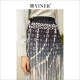 YINER sound children's clothing spring fashion gradient pattern printed pleated skirt
