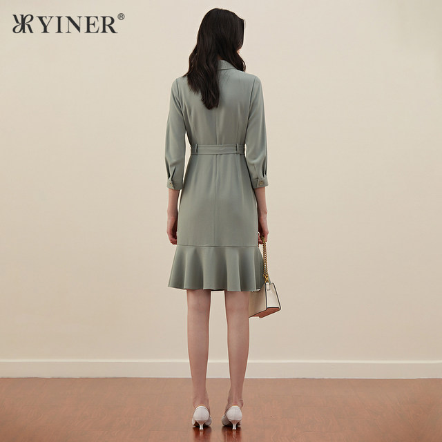 YINER sound children's clothing autumn French elegant and fashionable commuting OL dress
