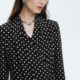 [Langzi Outlet] LANCY/Langzi Women's Clothing [Polka Dot Game] Spring New Style Shirt Women's Long Sleeve Business Commuter