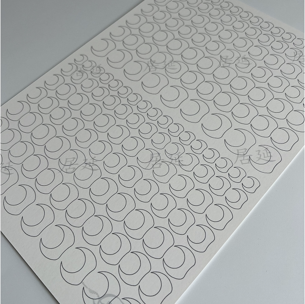 Juyan (shrinkable version) flower wrap hairpin paper mold paper pattern cardboard drawing pattern 350gA4 white cardboard handmade flowers