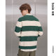 Bosie Boxi Spring and Autumn Pullover Round Neck Sweater Men's Couple Striped Sweater Fashionable and Versatile