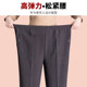 Grandma pants autumn and winter old lady loose straight pants elderly women's pants plus velvet and thickened elderly pants mom pants