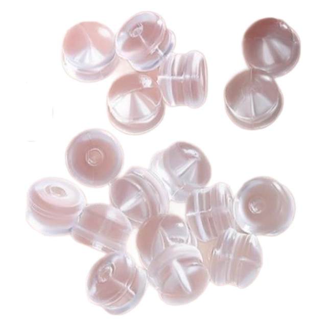 Silicone ear blocked after blocking Hamburger anti-slip ear plug soft rubber pad universal head plug ear buckle ear cap pearl ear studs prevent falling off