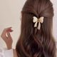 
High-end small pearl grab clip half-tied hair clip small and exquisite women's 2025 new head back clip headgear