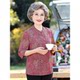 Grandma's mid-sleeve shirt, spring and summer clothing for the elderly, women's three-quarter sleeve mother's shirt, 70-year-old and 80-year-old Tang suit suit top