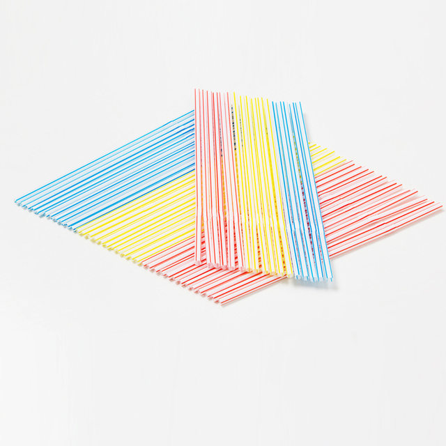 100 pieces of rainbow straws