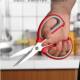 German stainless steel household scissors, powerful kitchen meat-cutting scissors, multi-functional tailoring scissors, student handmade art scissors