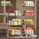 Snack storage rack trolley floor-standing mobile bathroom storage box multi-layer cosmetic cabinet acrylic kitchen