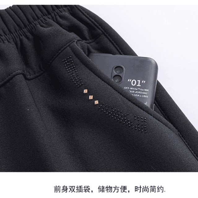 Mom's winter velvet pants, thickened casual pants, autumn and winter large size middle-aged and elderly women's outer wear straight pants, warm cotton pants