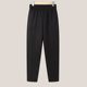 Mom's pants, spring, autumn and winter outer wear, high-waisted straight trousers, thickened velvet, middle-aged and elderly women's black casual pants