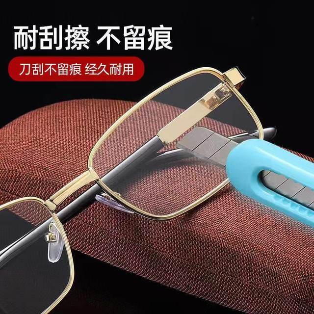 High-definition goggles reading glasses reading glasses men and women anti-blue light crystal glass middle-aged and elderly people real crystal 100 degrees