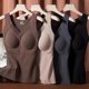 Graphene heating Germany warm underwear with chest cushion integrated cup vest women's winter bottom shirt top
