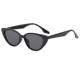 Jennie's same kitten eye sunglasses internet celebrity high-end concave style sunglasses photo round face pink white