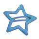 Blue star hairpin Zhang Jie concert headwear support dopamine cute five-pointed star bangs side clip hairpin