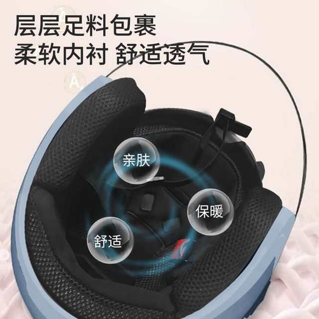 3c certified electric car helmet for men and women, all seasons, universal autumn and winter heating battery, motorcycle safety helmet, double mirror, half helmet