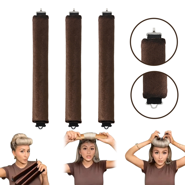 Lazy curly hair styling artifact, no-iron sponge hair curling artifact, curling iron, disposable curling band curling iron