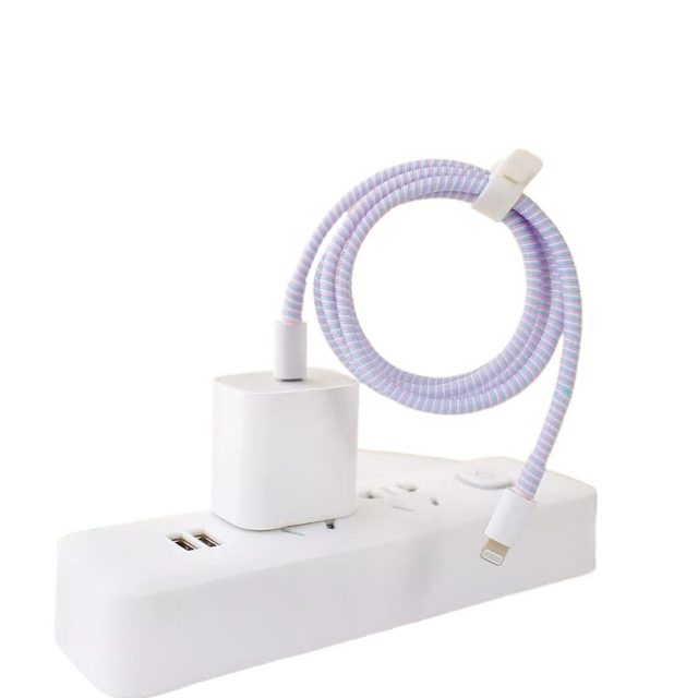 Data cable protection cover winding rope charger mobile phone anti-breaking, anti-breaking, wear-resistant, dirt-resistant universal extended color wire