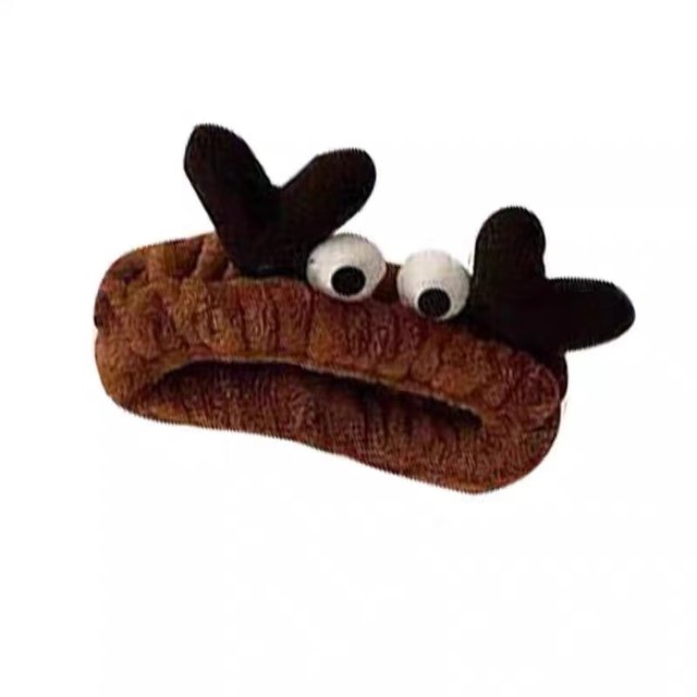 Beam with a male face -to -face mask men's head hoop Makeup headpiece head scarf hair binding hair bundle card head decorative deer horn
