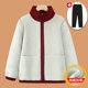 Middle-aged and elderly women's autumn and winter clothing women's polar fleece coat grandma's velvet thickened cotton coat elderly mother's lamb's wool top