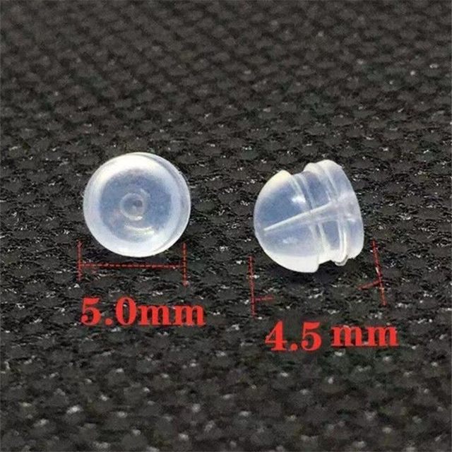 Silicone ear blocked after blocking Hamburger anti-slip ear plug soft rubber pad universal head plug ear buckle ear cap pearl ear studs prevent falling off