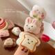 Washing face waterproof wristband cute cheese toast moisture-proof tool water absorption hairband wristband bread strawberry bear rice ball