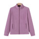 Mom's autumn and winter polar fleece jacket for women, simple casual double-sided velvet jacket, fleece jacket, jacket with stylish lining