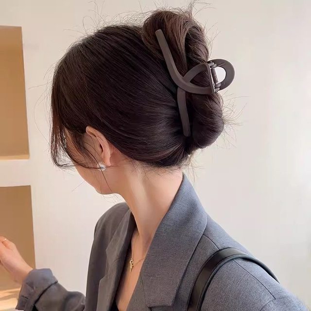 Frosted grab clips Large hair clips New high-end hair clips with hair back and forth, multiple hair clips, shark clips, super large