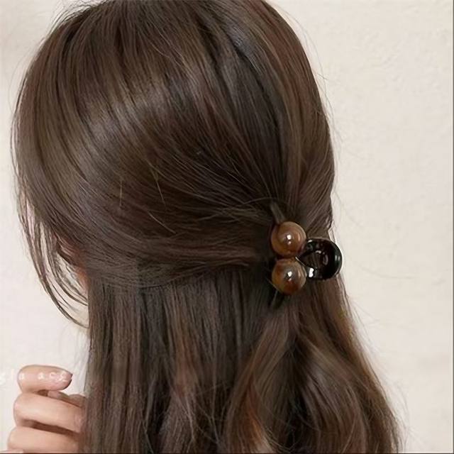 Amber Cloud Small Clip Half-tied Hairpin Side Clip Side Mini Bangs Clip Princess Head Small Clip Headdress