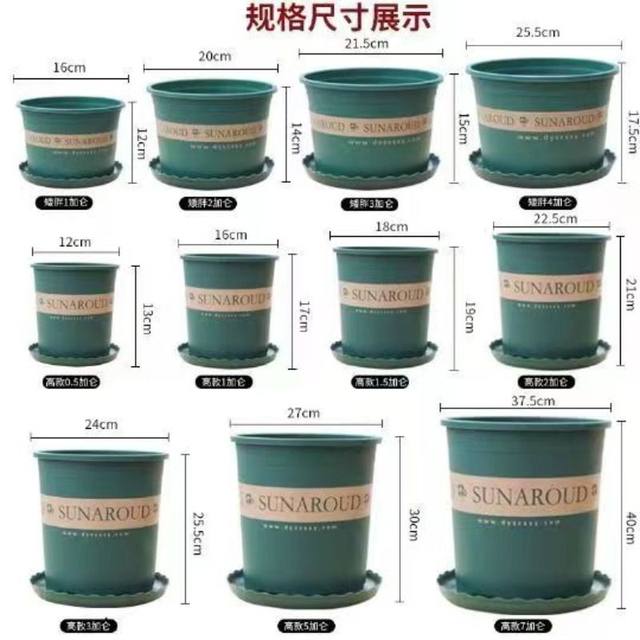 Flowerpot Plastic 2025 new succulent rose resin small green ivy high-end large gallon potted plant thickened breathable balcony