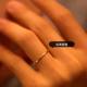 Non-disappearance ancient plain ring ring for women titanium steel fashion personality thin circle solid closed finger ring can wash fingers