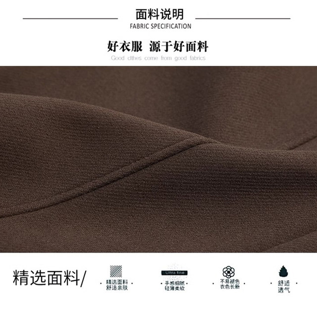 Mom's pants, spring, autumn and winter outer wear, high-waisted straight trousers, thickened velvet, middle-aged and elderly women's black casual pants