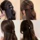 Amber Cloud Small Clip Half-tied Hairpin Side Clip Side Mini Bangs Clip Princess Head Small Clip Headdress