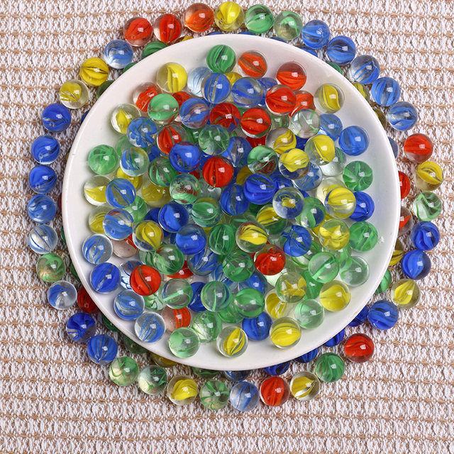 14mm glass marble machine special children's game machine small glass ball large 25mm color fish tank decoration

