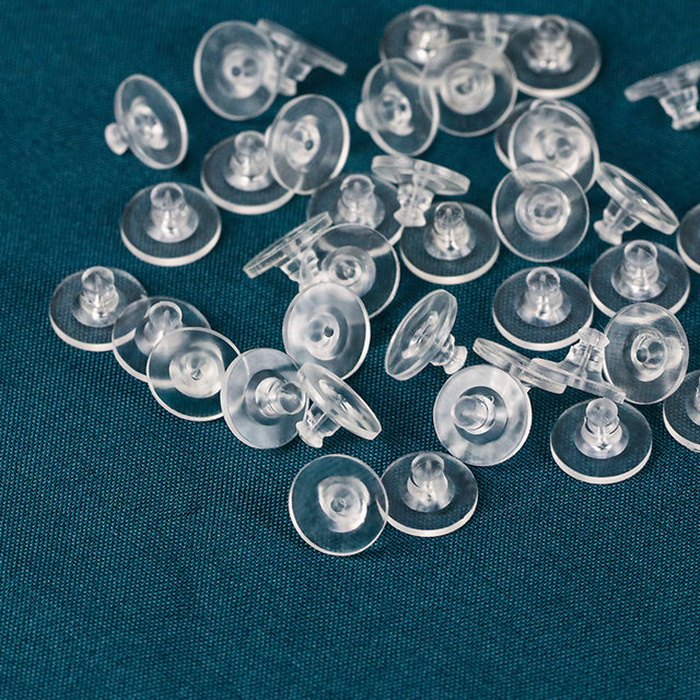 Ear blockage prevents the silicone flying saucer ear blockage Frisbee soft rubber pad DIY universal earplug ear stud plug head ear cap ear buckle